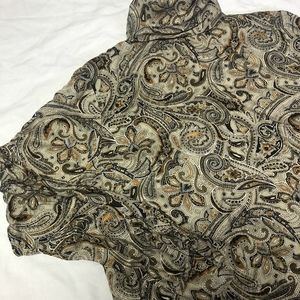VTG 70s Handmade Paisley blouse, sz M